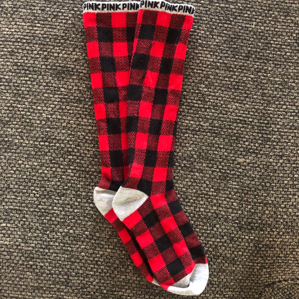 VS Pink Holiday Socks